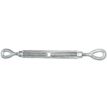 1/2" x 9" Eye To Eye Turnbuckle, Galvanized