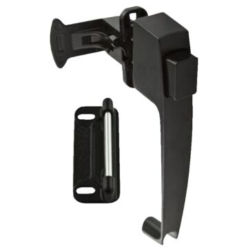 National Hardware Black Push Button Latch with 1-1/2 In. Hole Spacing