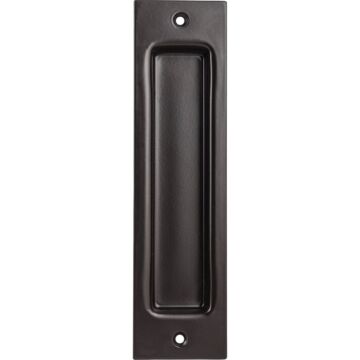 National 8 In. Oil Rubbed Bronze Flush Barn Door Pull