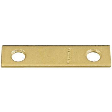 National Hardware 2 In. x 1/2 In. Brass Steel Mending Brace (4-Count)