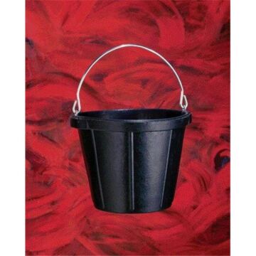 Fortex 10 qt Size Rubber Black Pail