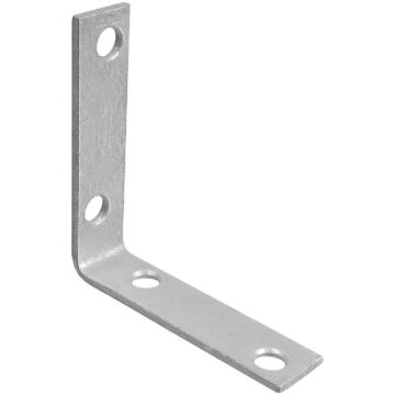 National Hardware 2-1/2 In. x 5/8 In. Galvanized Steel Corner Brace (4-Count)