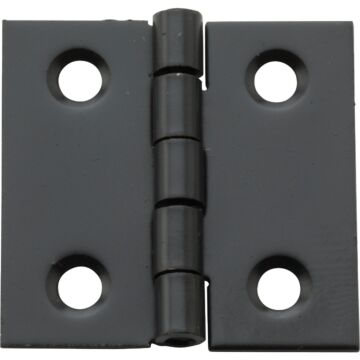 National Hardware 1 In. X 1 In. Oil Rubbed Bronze Broad Hinge (4-Pack)
