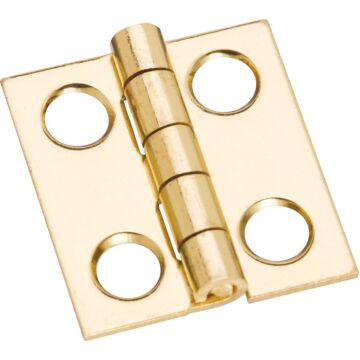 National Hardware 3/4 In. x 11/16 In. Medium Clear Coat Decorative Hinge