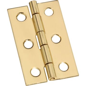 National Hardware 1-3/16 In. x 2 In. Brass Surface Mount Medium Decorative Hinge