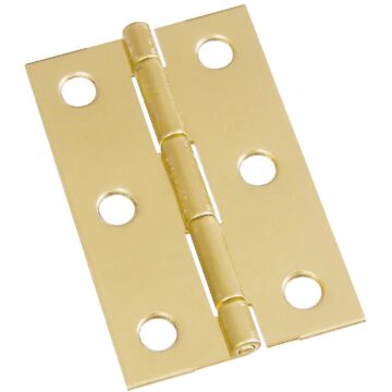National Hardware 2-1/2 In. x 9/16 In. Medium Clear Coat Decorative Hinge