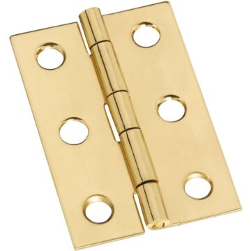 National Hardware 1-3/8 In. x 2 In. Brass Medium Decorative Hinge (2-Pack)
