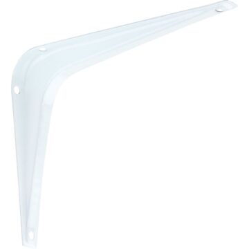 National Hardware 5 In. D. x 6 In. H. White Steel Shelf Bracket