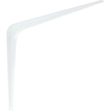National Hardware 10 In. D. x 12 In. H. White Steel Shelf Bracket