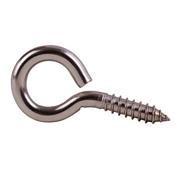 National Hardware Screw Eye (Stainless Steel) .263, #2x 2-5/8