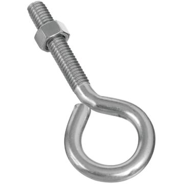 National Hardware 3/8" x 4" Eye Bolt, Stainless Steel