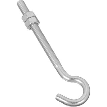 National 5/16 In. x 5 In. Zinc Hook Bolt