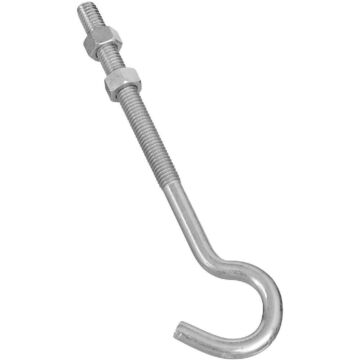 National 3/8 In. x 7 In. Zinc Hook Bolt