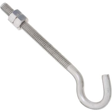 National Hardware 5/16" x 5" Hook Bolt, Stainless Steel
