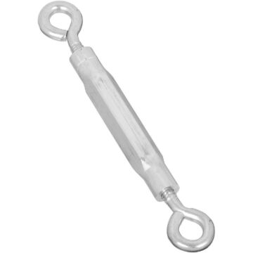 National Hardware 7/32" x 6-1/2" Eye To Eye Turnbuckle, Zinc/Aluminum