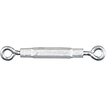 National Hardware 3/8" x 10-1/2" Eye To Eye Turnbuckle, Zinc/Aluminum