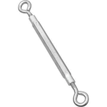 National Hardware 3/8" x 16" Eye To Eye Turnbuckle, Zinc/Aluminum