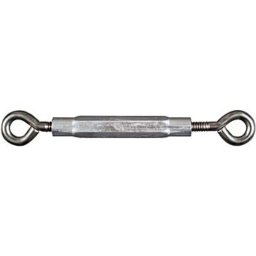 National Hardware 1/4" x 7-1/2" Eye To Eye Turnbuckle, Stainless Steel/ Aluminum