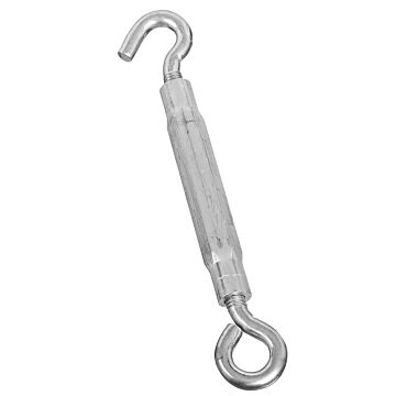 National Hardware 3/8" x 10-1/2" Hook To Eye Turnbuckle, Zinc/Aluminum
