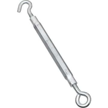 National Hardware 3/8" x 16" Hook To Eye Turnbuckle, Zinc/Aluminum