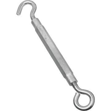 National Hardware 1/2" x 17" Hook To Eye Turnbuckle, Zinc/Aluminum