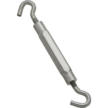 National Hardware 3/16" x 5-1/2" Hook To Hook Turnbuckle, Zinc/Aluminum