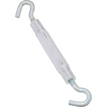 National Hardware 7/32" x 6-1/2" Hook To Hook Turnbuckle, Zinc/Aluminum