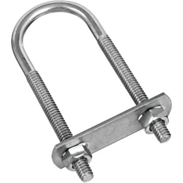 National Hardware 1/4 In. x 1-1/8 In. x 3-1/2 In. Stainless Steel Round U Bolt
