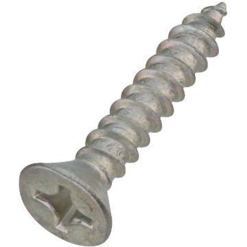 National Hardware #12 x 1-1/4 In. Phillips Flat Head Zinc Wood Screw (18 Ct.)