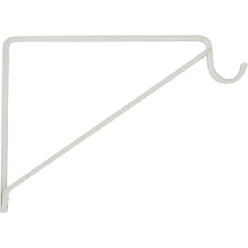 National Hardware White Shelf/Rod Bracket