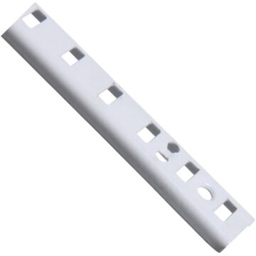National Hardware Knape & Vogt 255 Series 72 In. White Steel Mortise-Mount Pilaster Shelf Standard
