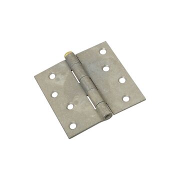 National Hardware Utility Hinge 4 in Loose Brass Pin, Galvanized