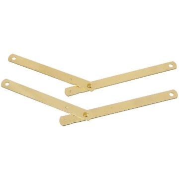 National Hardware National Steel 9-1/2 In. Brass Table Leg Support,(2-Pack)