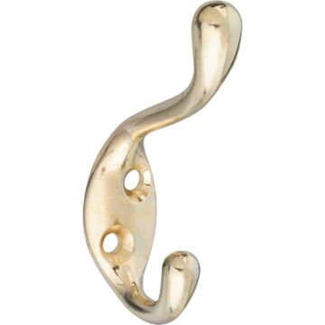 National Hardware Heavy-Duty Bright Brass Wardrobe Hook