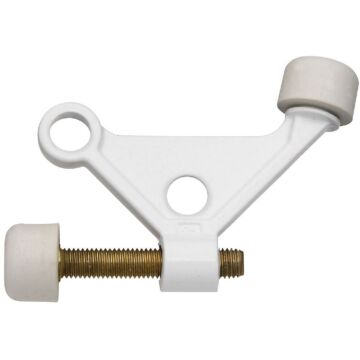 National Hardware White Zinc Hinge Pin Door Stop