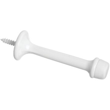 National Hardware Heavy Duty 3 In. Rigid Door Stop, White