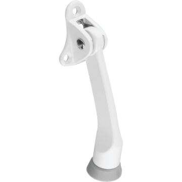 National Hardware 4 In. White Kickdown Door Holder