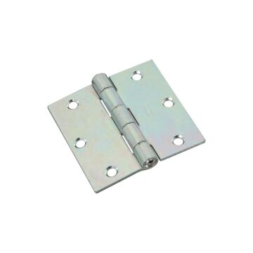National Hardware Utility Hinge 3-1/2 in Tight Pin Zinc 2pk