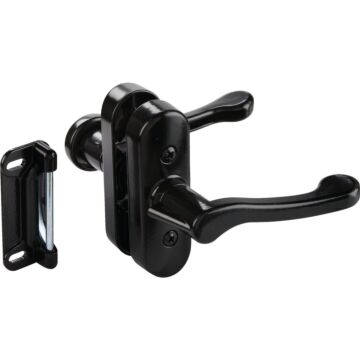 National Hardware Black Lever Screen/Storm Door Latch