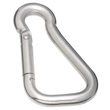 National Hardware Spring Snap, 925 lb Working Load, Stainless Steel, Zinc