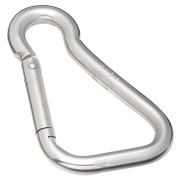 National Hardware Spring Snap, 1100 lb Working Load, Stainless Steel, Zinc