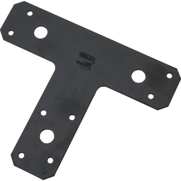 National Hardware 6 In. x 5 In. Black Heavy Duty T-Plate