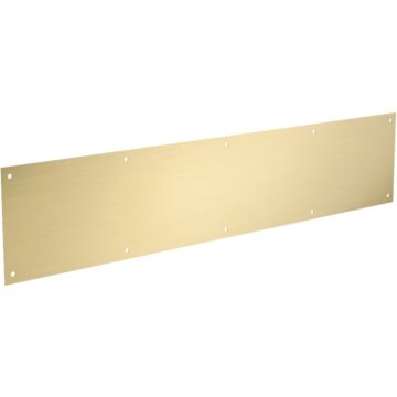 National Hardware 6 In. x 30 In. Brushed Gold Kickplate