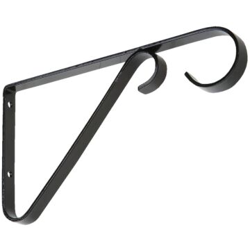 National Hardware 6 In. Black Steel Hanging Plant Bracket