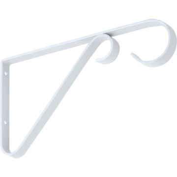 National Hardware 6 In. White Steel Hanging Plant Bracket