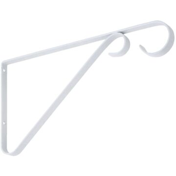 National Hardware 9 In. White Steel Hanging Plant Bracket