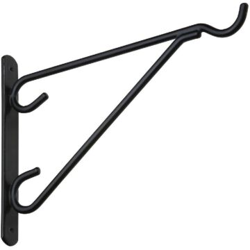 National Hardware 12 In. Black Vinyl-Coated Steel Plant Hanger Bracket