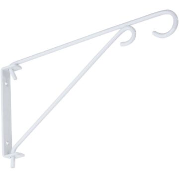 National Hardware 9 In. White Steel Swivel Hanging Plant Bracket