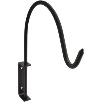 National Hardware 12-13/16 In. Black Steel Curved Planter Hanger