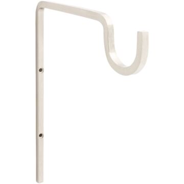 National 2646 9 In. Satin Nickel Steel Extended Wall Hook Plant Hanger